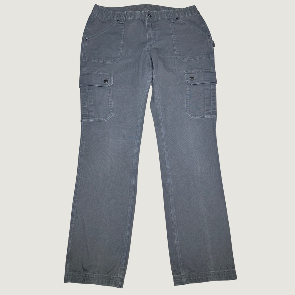 Duluth Trading Flex Fire Hose Cargo Pants Women 10x31 Curvesetter Utility Canvas